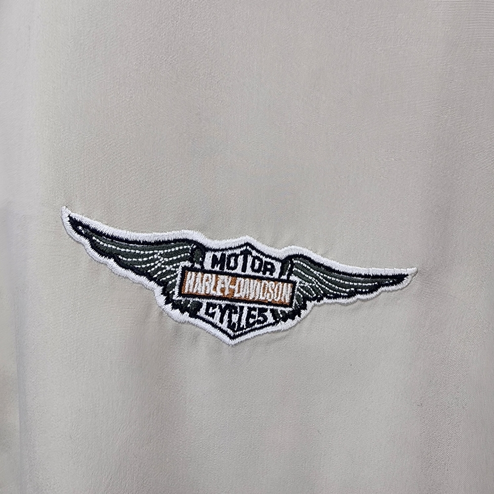 Harley-Davidson Short Sleeve Button Down dress Shirt with Embroidery Size XL - Picture 4 of 5